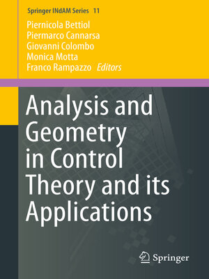 cover image of Analysis and Geometry in Control Theory and its Applications